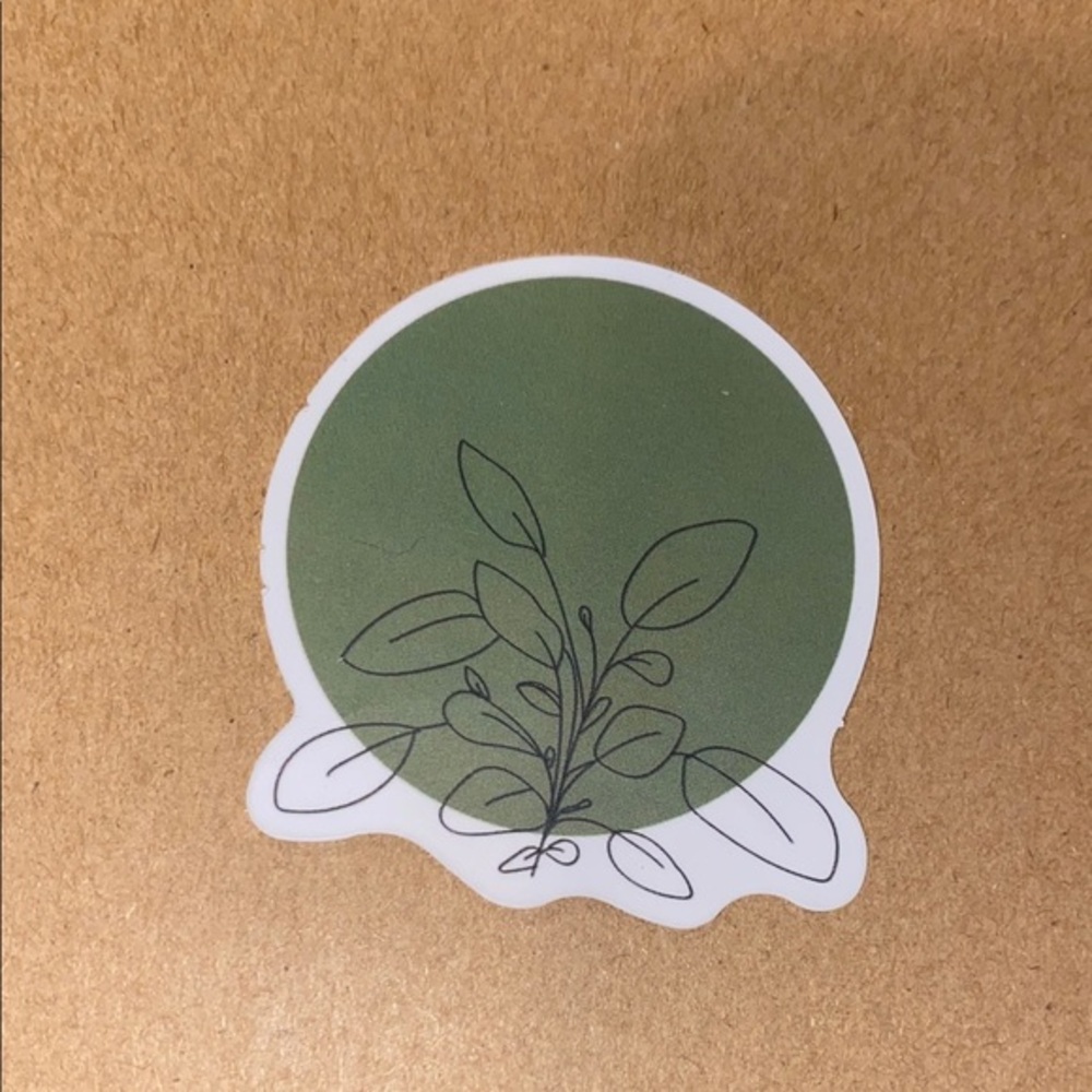 🌈20/$12🌈 Green Botanical Sticker